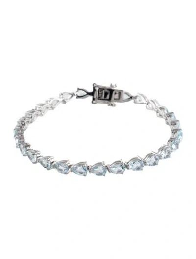 Pre-owned Bracelet 12.50ctw Topaz Link  W/ Tags, 6.75" In Multi