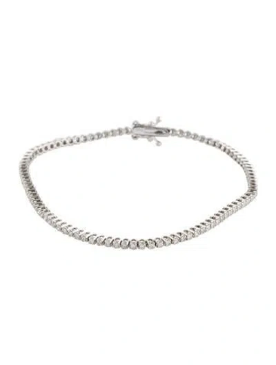 Pre-owned Bracelet 14k 0.95ctw Diamond Tennis In Multi