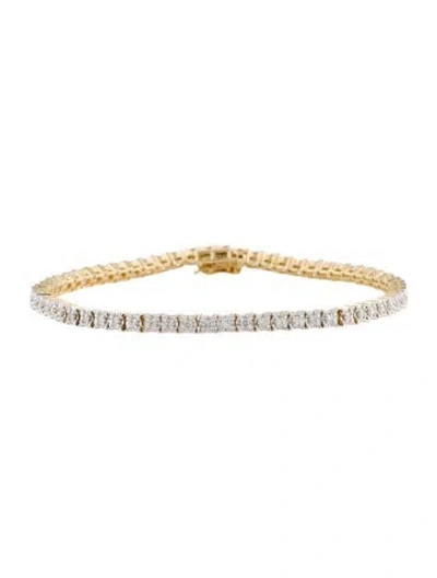Pre-owned Bracelet 14k 1.00 Ctw Diamond Tennis , 7" In Multi