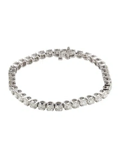 Pre-owned Bracelet 14k 10.00ctw Diamond , 7" In Multi