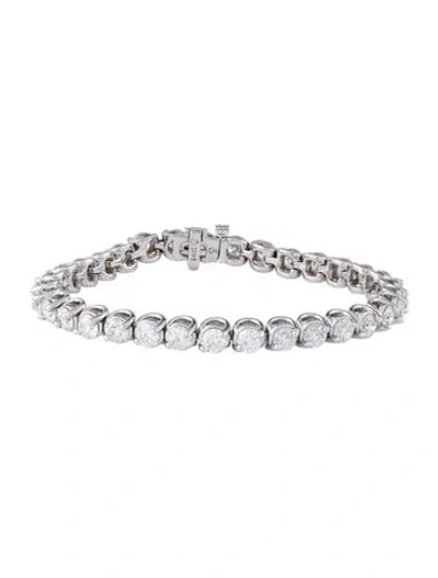 Pre-owned Bracelet 14k 10.00ctw Diamond Link , 6.5" In Multi