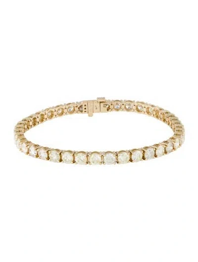 Pre-owned Bracelet 14k 10.00ctw Diamond Tennis , 7" In Multi