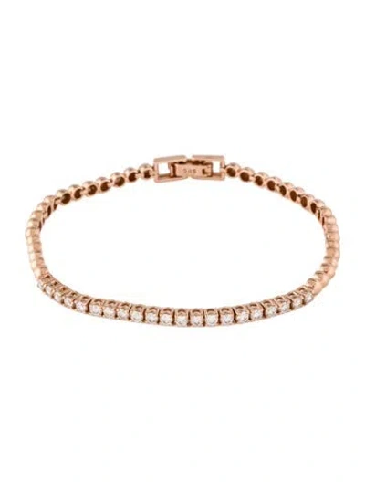 Pre-owned Bracelet 14k 1.00ctw Diamond Ball Link , 6.75" In Multi