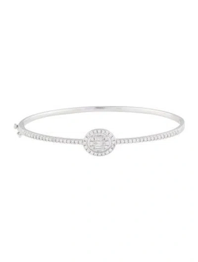 Pre-owned Bracelet 14k 1.00ctw Diamond Bangle , 7.25" In Multi