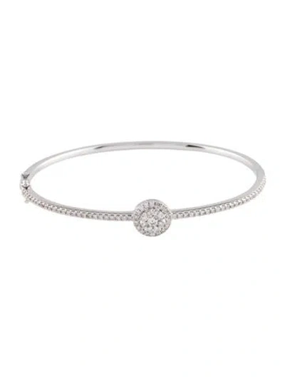 Pre-owned Bracelet 14k 1.00ctw Diamond Hinged Station , 7", 7" In Multi