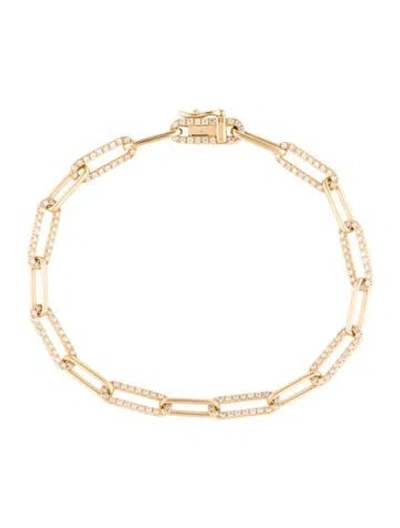 Pre-owned Bracelet 14k 1.00ctw Diamond Link , 6.25" In Multi