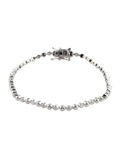 Pre-owned Bracelet 14k 1.00ctw Diamond Link , 6.75" In Multi