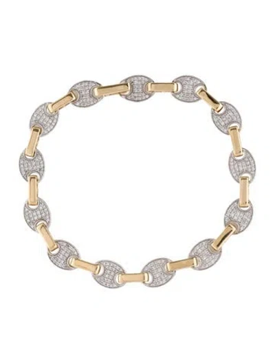 Pre-owned Bracelet 14k 1.00ctw Diamond Link , 6.75" In Multi