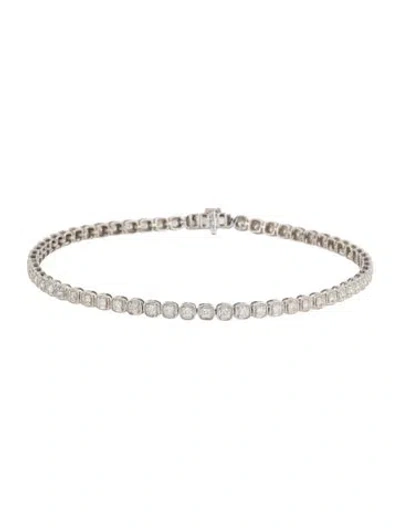 Pre-owned Bracelet 14k 1.00ctw Diamond Link , 7" In Multi