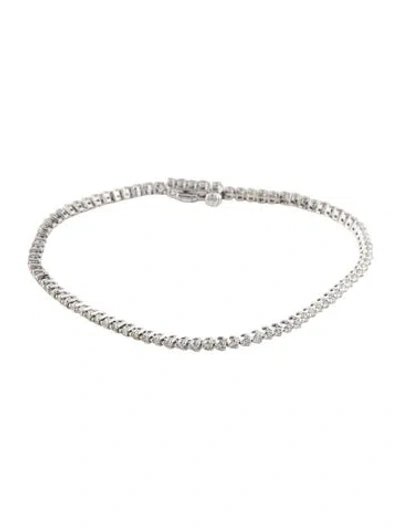Pre-owned Bracelet 14k 1.00ctw Diamond Tennis , 6.75" In Multi