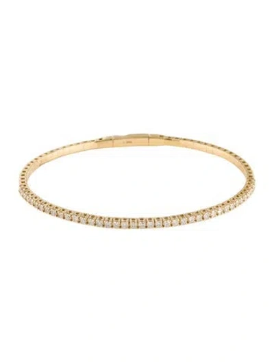 Pre-owned Bracelet 14k 1.01ctw Diamond Flex , 6.75" In Multi