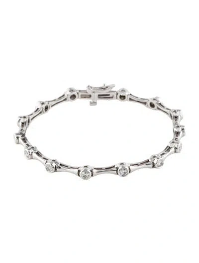 Pre-owned Bracelet 14k 1.01ctw Link , 6.75" In Multi