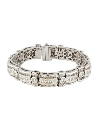 Pre-owned Bracelet 14k 10.20ctw Diamond Link , 7" In Multi