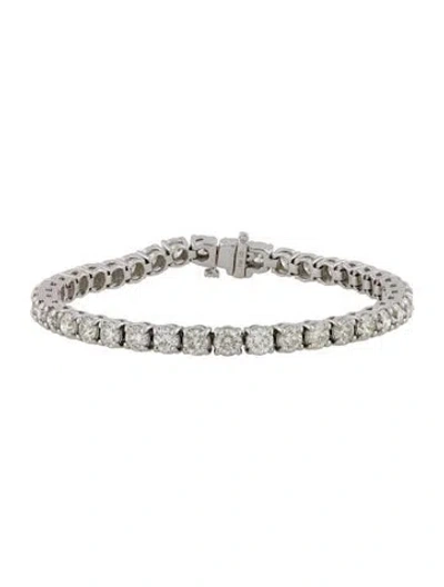 Pre-owned Bracelet 14k 10.25ctw Diamond Tennis , 7" In Multi