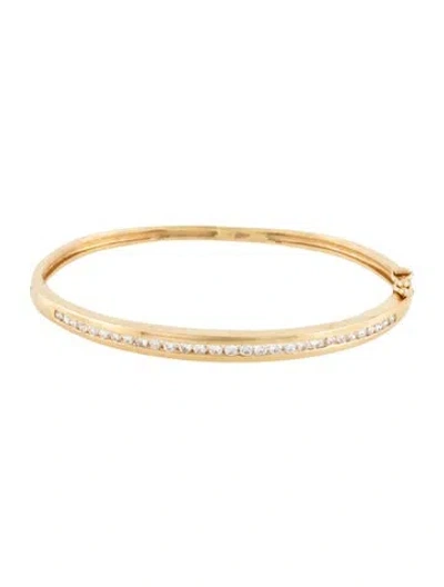 Pre-owned Bracelet 14k 1.02ct Diamond , 6.5" In Multi