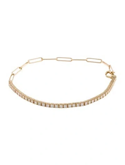 Pre-owned Bracelet 14k 1.03ctw Diamond Link , 7.25" In Multi