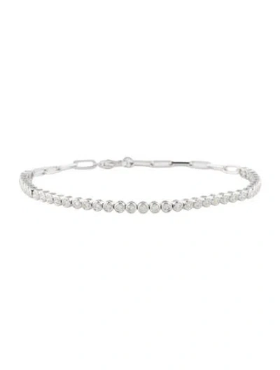 Pre-owned Bracelet 14k 1.03ctw Diamond Tennis , 7" In Multi