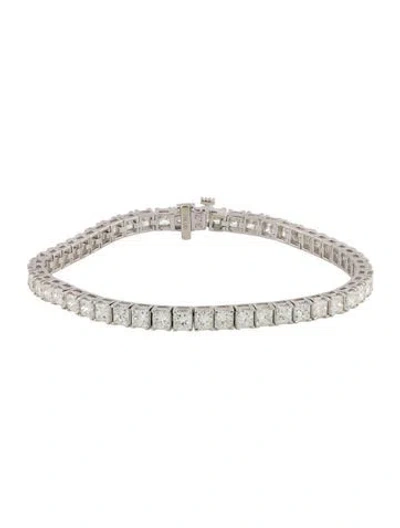 Pre-owned Bracelet 14k 10.40ctw Diamond Tennis Link, 7" In Multi