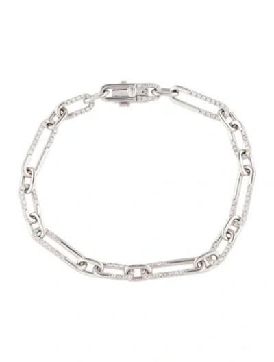 Pre-owned Bracelet 14k 1.04ctw Diamond Link , 6.25" In Multi