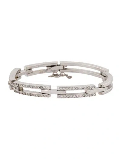 Pre-owned Bracelet 14k 1.04ctw Diamond Link , 6.25" In Multi