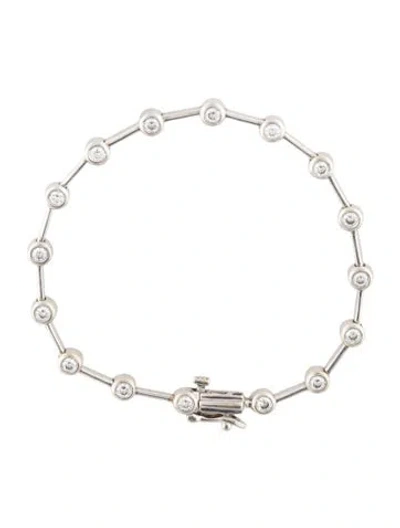 Pre-owned Bracelet 14k 1.04ctw Diamond Link , 6.25" In Multi