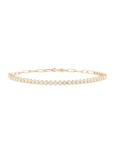 Pre-owned Bracelet 14k 1.04ctw Diamond Link , 7" In Multi
