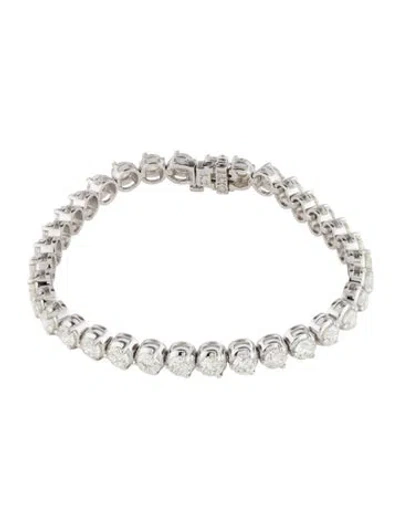 Pre-owned Bracelet 14k 10.50ctw Diamond Tennis , 7" In Multi