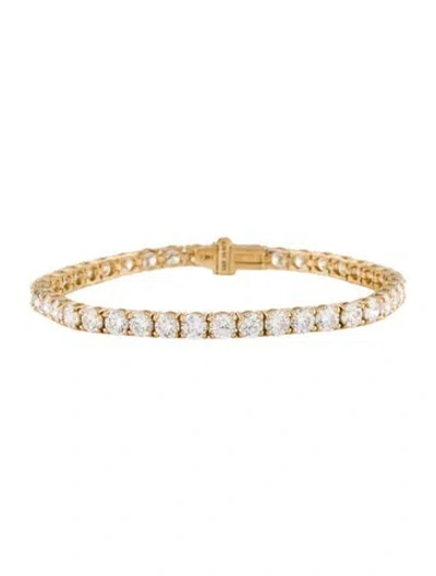 Pre-owned Bracelet 14k 10.50ctw Lab-grown Diamond Tennis , 6.5" In Multi