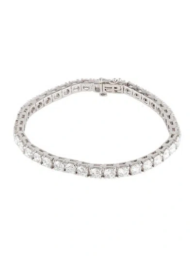 Pre-owned Bracelet 14k 10.50ctw Lab-grown Diamond Tennis ., 6.75" In Multi
