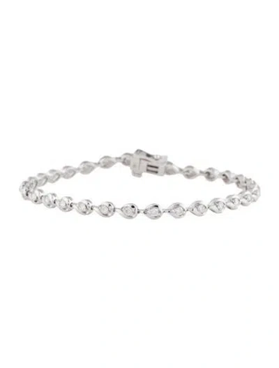 Pre-owned Bracelet 14k 1.05ctw Diamond Link , 6.75" In Multi