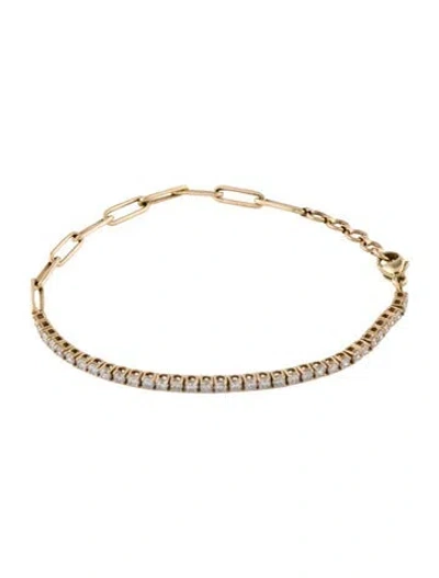 Pre-owned Bracelet 14k 1.05ctw Diamond Tennis , 7" In Multi