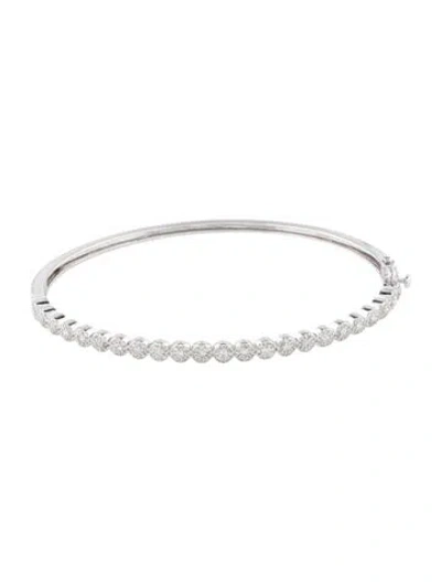 Pre-owned Bracelet 14k 1.06ctw Diamond Bangle , 6.5" In Multi