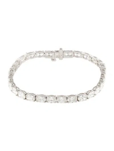Pre-owned Bracelet 14k 10.75ctw Lab-grown Diamond Link , 6.75" In Multi
