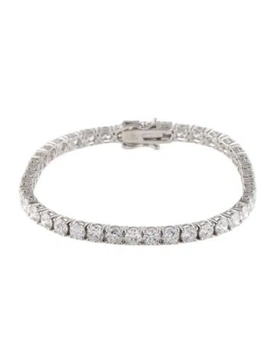 Pre-owned Bracelet 14k 10.75ctw Lab-grown Diamond Tennis , 6.75" In Multi