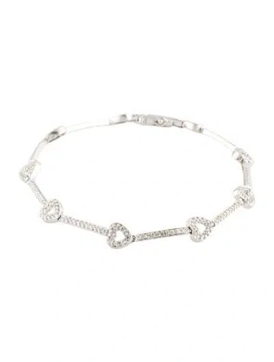 Pre-owned Bracelet 14k 1.09ctw Diamond Link , 7.25" In Multi