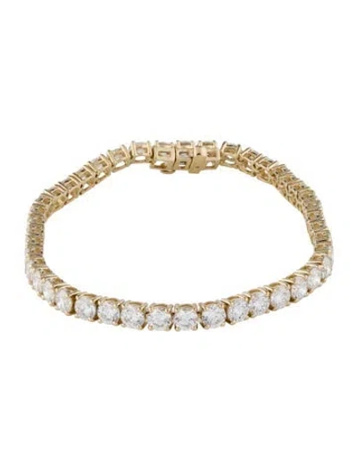 Pre-owned Bracelet 14k 11.00ctw Lab-grown Diamond Tennis , 6.75" In Multi