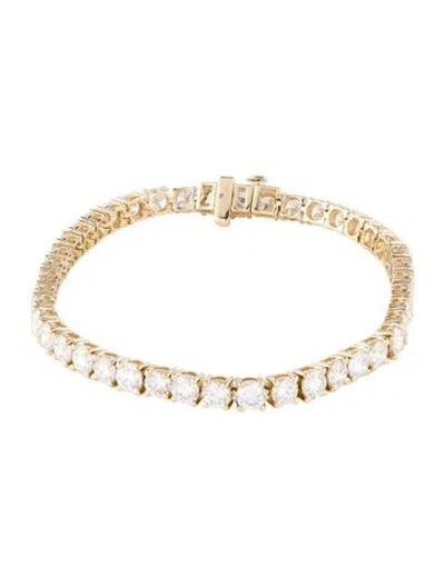 Pre-owned Bracelet 14k 11.00ctw Lab-grown Diamond Tennis , 6.75" In Multi