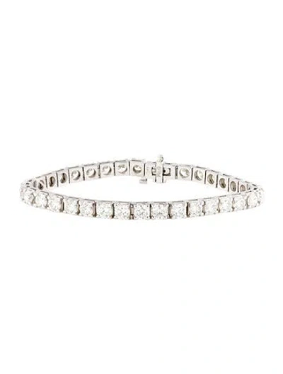 Pre-owned Bracelet 14k 11.16ctw Diamond Tennis , 6.75" In Multi