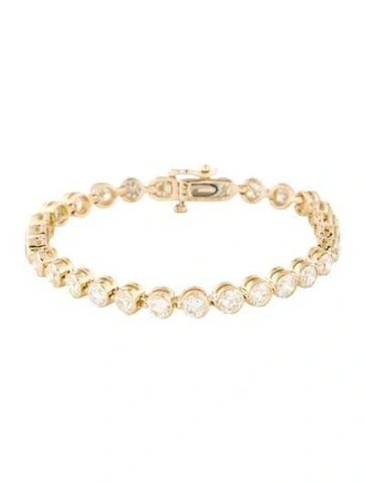 Pre-owned Bracelet 14k 11.36ctw Diamond Tennis Link , 6.5" In Multi