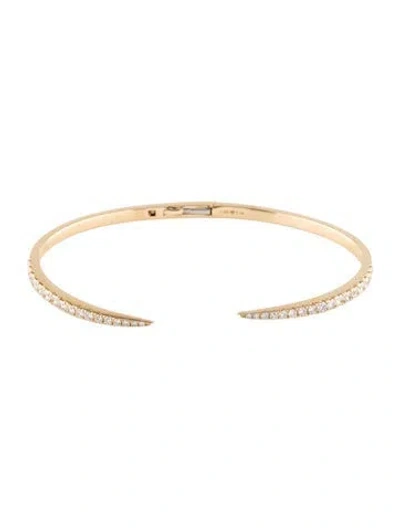 Pre-owned Bracelet 14k 1.14ctw Diamond Cuff , 6.75" In Multi
