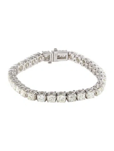 Pre-owned Bracelet 14k 11.52ctw Diamond Tennis , 6.5" In Multi