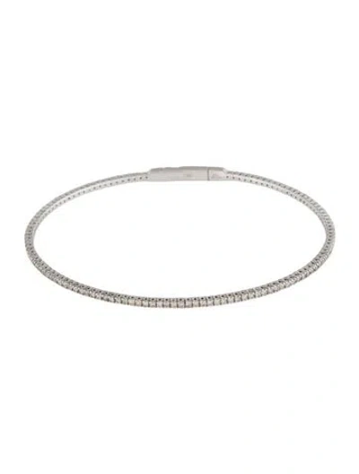Pre-owned Bracelet 14k 1.15ctw Diamond Flexible Bangle , 7" In Multi