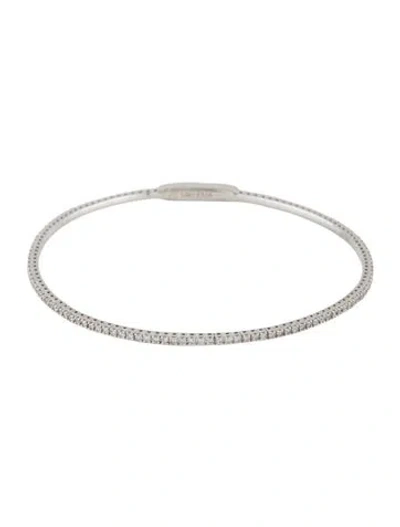 Pre-owned Bracelet 14k 1.17ctw. Diamond Flexible Bangle , 7.5" In Multi