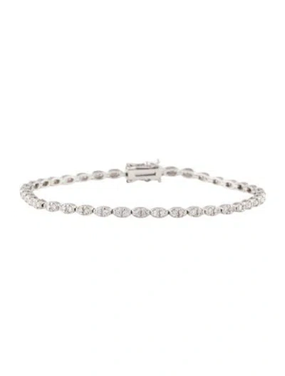 Pre-owned Bracelet 14k 1.17ctw Diamond Link , 7" In Multi