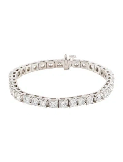 Pre-owned Bracelet 14k 12.00ctw Lab-grown Diamond Link , 6.75" In Multi