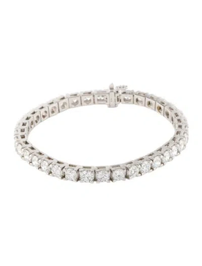 Pre-owned Bracelet 14k 12.00ctw Lab-grown Diamond Link , 6.75" In Multi