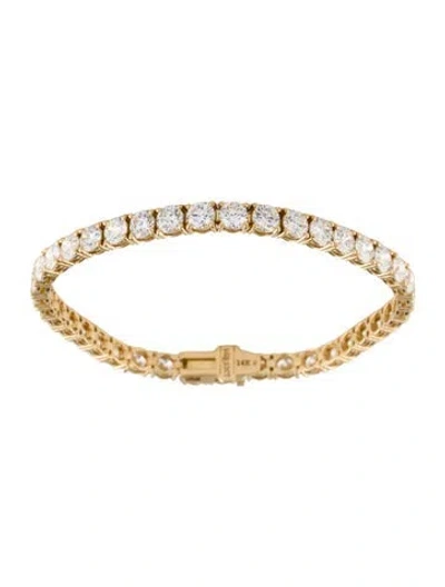 Pre-owned Bracelet 14k 12.00ctw Lab-grown Diamond Tennis , 7" In Multi