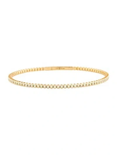 Pre-owned Bracelet 14k 1.21ctw Lab-grown Diamond Flex Bangle, 6.75" In Multi
