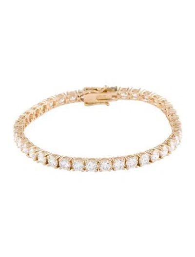 Pre-owned Bracelet 14k 12.25ctw Lab-grown Diamond Tennis  In Multi