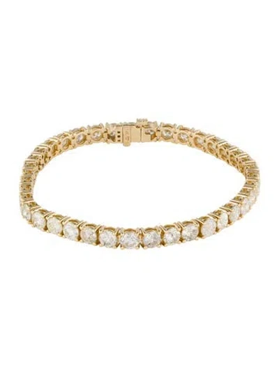 Pre-owned Bracelet 14k 12.26ctw Diamond Tennis , 7" In Multi